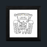 Personalized Tractor Country Wedding Gift Box<br><div class="desc">A tractor country farm wedding gift which can be personalized.
If you would like to change the size or font please click on the edit button to customize further.
The bunting in the tractor is in a subtle cream and white.</div>