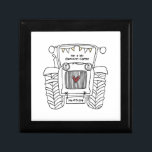 Personalized Tractor Country Wedding Gift Gift Box<br><div class="desc">A tractor country farm wedding gift which can be personalized.
If you would like to change the size or font please click on the edit button to customize further.
The bunting in the tractor is in a subtle cream and white.</div>