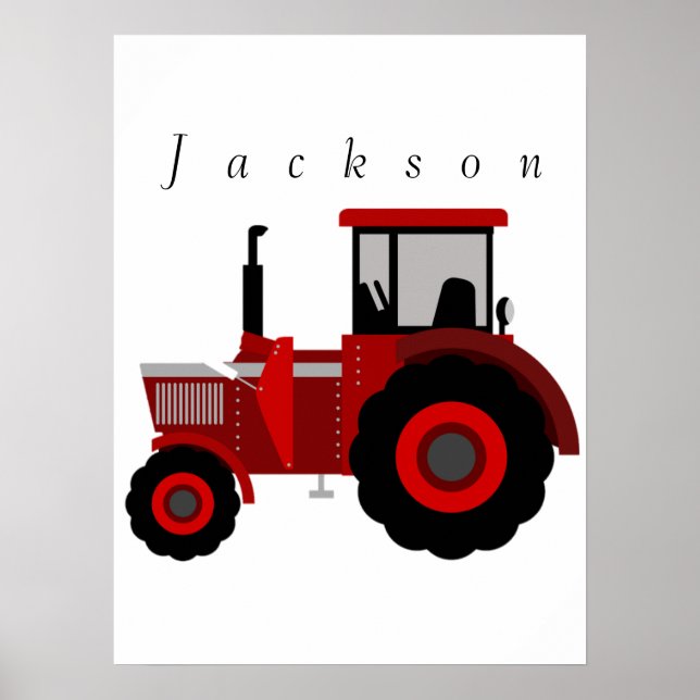 Personalized Tractor Poster (Front)