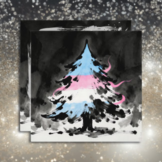 Personalized Transgender Christmas Poem Holiday Card