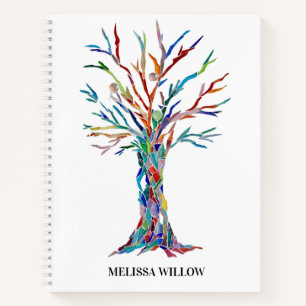 Personalized Tree of Life Spiral Notebook