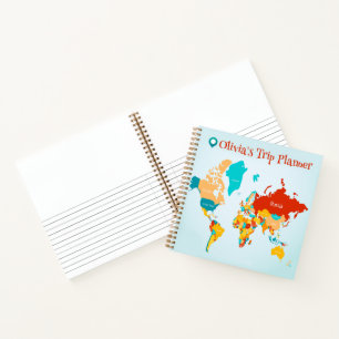 Personalized Trip Planner Notebook