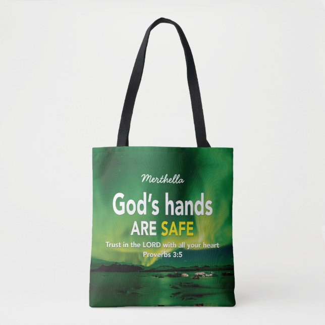 Personalized TRUST IN THE LORD Tote Bag (Front)