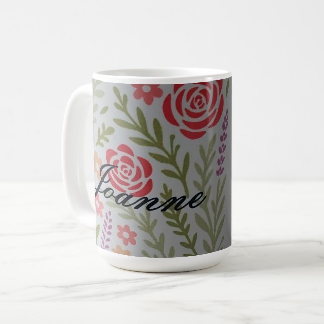 Personalized tumbler coffee mug (Front Left)