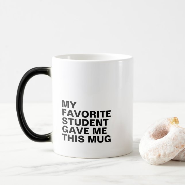 Personalized Typography Mug with Initial  (With Donut)