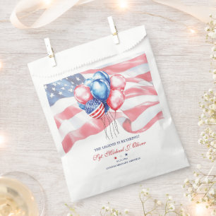 Personalized U.S. Military Retirement Favour Bags