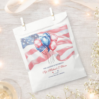 Personalized U.S. Military Retirement Favour Bags