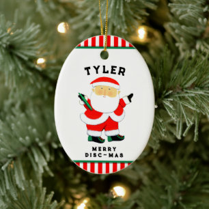 personalized ultimate frisbee collectible ceramic tree decoration