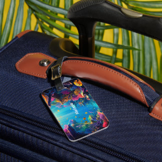 Personalized Underwater Coral Reef Luggage Tag