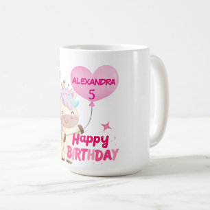 Personalized Unicorn Birthday Party  Coffee Mug