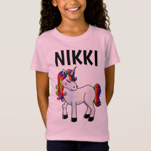 PERSONALIZED UNICORN CUSTOM BIRTHDAY GIRL T-SHIRTS