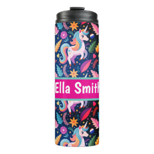 Personalized unicorn drink tumbler