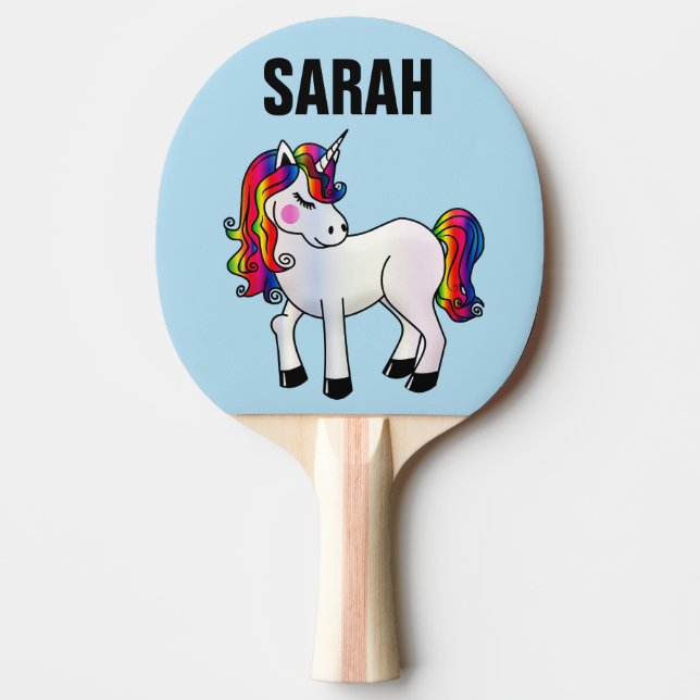 PERSONALIZED UNICORN PING PONG PADDLES (Front)