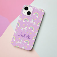Personalized Unicorn Rainbow Sparkle iPhone Case