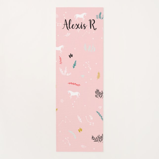 Personalized Unicorn Yoga Mat (Front)