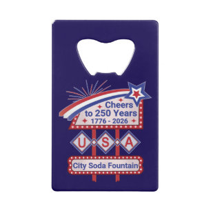 Personalized USA 250–Patriotic Retro Marquee
