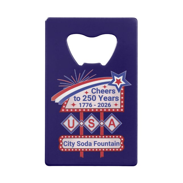 Personalized USA 250–Patriotic Retro Marquee (Front)
