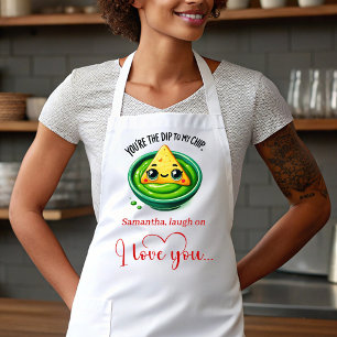 Personalized Valentine Gift Apron Cute Food Humor