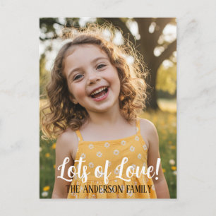Personalized Valentine Photo Postcard