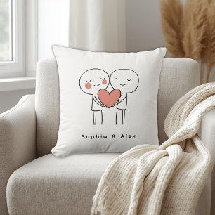 Personalized Valentine’s Couple Matching Cushion