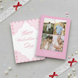Personalized Valentine’s Day Card with Photo pink