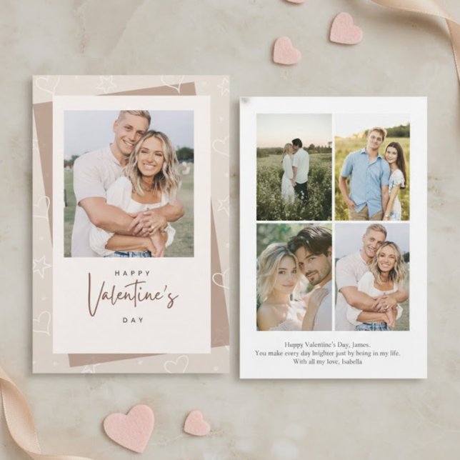 Personalized Valentine’s Day Card with Photo pink (Creator Uploaded)
