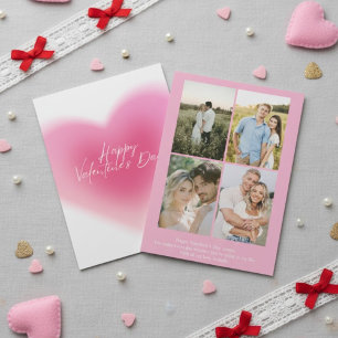 Personalized Valentine’s Day Card with Photo pink