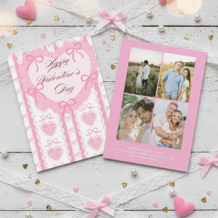 Personalized Valentine’s Day Card with Photo pink