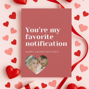 Personalized Valentine’s Day Card with Photo pink