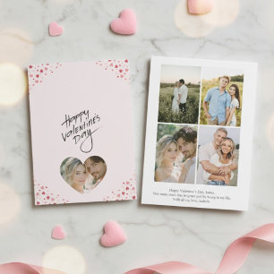 Personalized Valentine’s Day Card with Photo pink