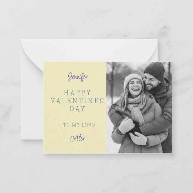 Personalized Valentine’s Day Photo Card  (Front)