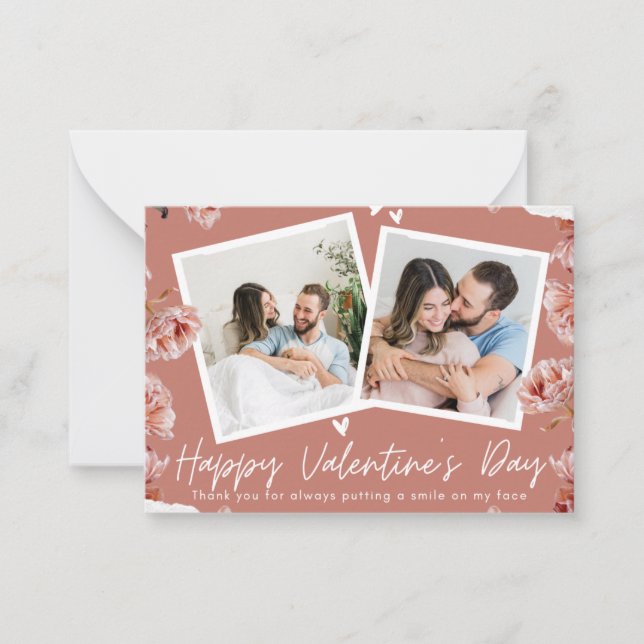Personalized Valentine’s Day Photo Card | Romantic (Front)