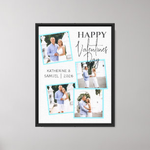 Personalized Valentine’s Day Photo Collage Canvas Print