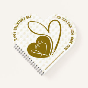 Personalized Valentine's Day Love Notebook