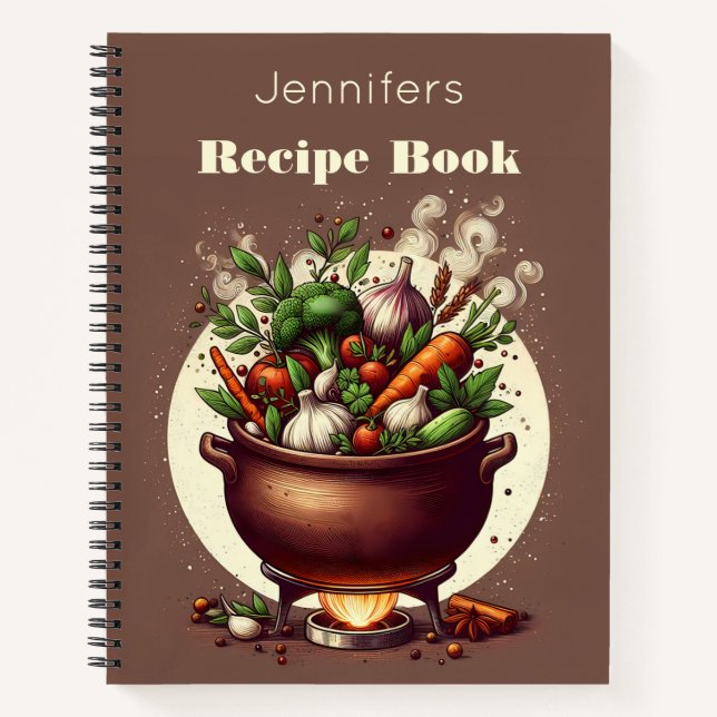 Personalized Vegetable Pot Recipe Book (Front)