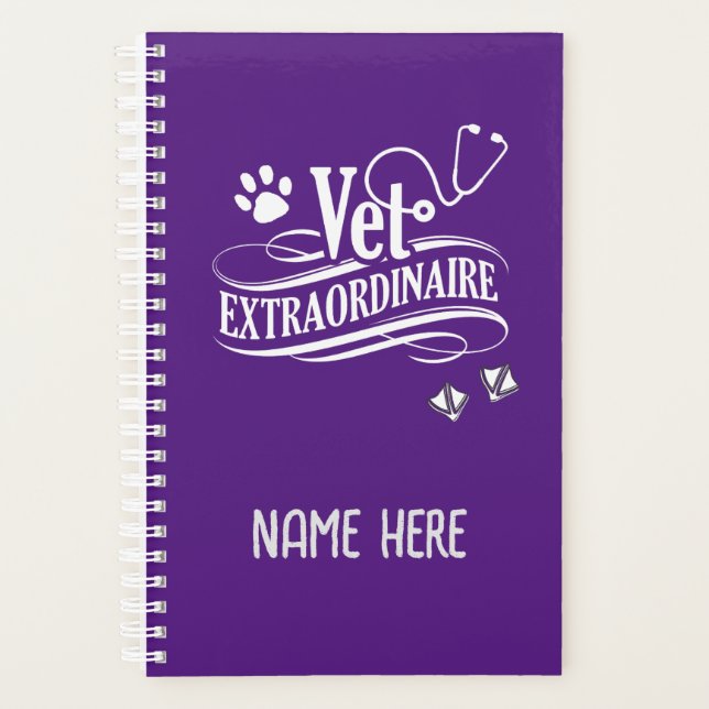 Personalized Veterinary Surgeon Extraordinaire Planner (Front)