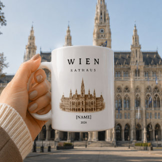 Personalized Vienna City Hall Mug | Name & Year