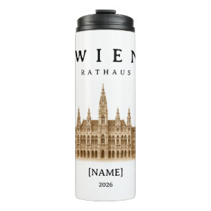 Personalized Vienna City Hall Name & Year Thermal Tumbler