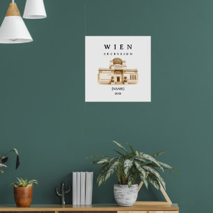 Personalized Vienna Secession Name & Year Poster