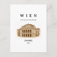 Personalized Vienna State Opera | Name & Year