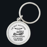 Personalized vintage 70th birthday mens gifts key ring<br><div class="desc">You can add some originality to your wardrobe collection with this vintage classic truck graphic design with awesome typography font lettering, is a great gift idea for men, women, husbands, wife grandmas, and grandpas who will love this one-of-a-kind artwork. The best amazing and funny holiday present for your happy birthday...</div>