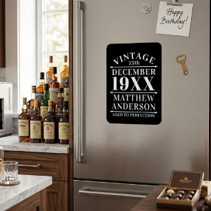 Personalized Vintage Aged to Perfection Magnet