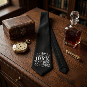 Personalized Vintage Aged to Perfection Tie