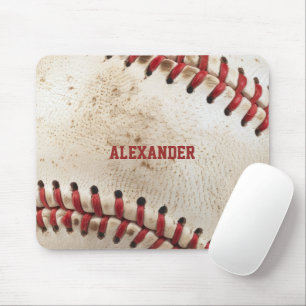 Personalized Vintage Baseball Mouse Pad