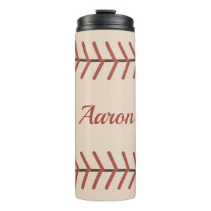 Personalized Vintage Baseball Thermal Tumbler Gift