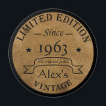 Personalized vintage birthday gift idea magnet<br><div class="desc">You can add some originality to your wardrobe collection with this vintage retro rustic-looking design with awesome typography font lettering, is a great gift idea for men, women, husbands, wife girlfriend, and a boyfriend who will love this one-of-a-kind artwork. The best unique and elegant holiday present for your happy birthday...</div>