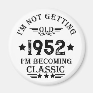 Personalized vintage birthday gift magnet