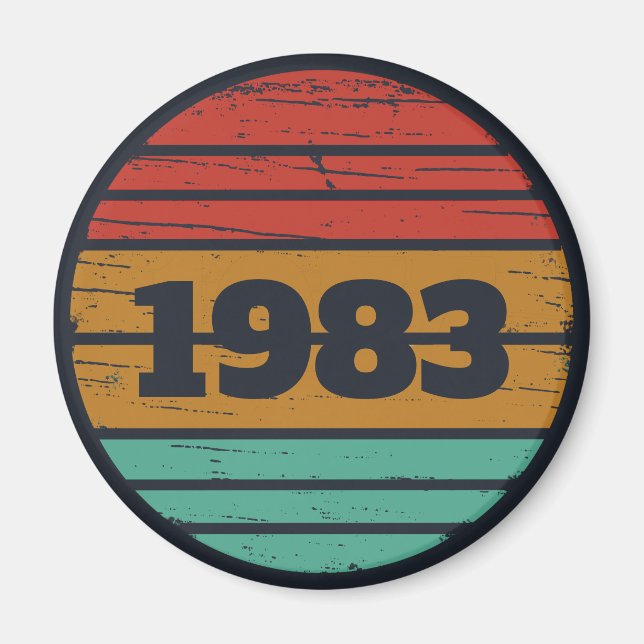 Personalized vintage birthday gifts magnet (Front)