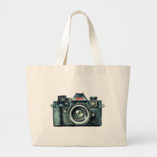 Personalized Vintage Camera Tote Bag