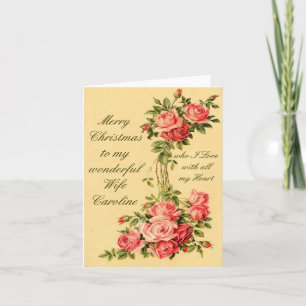 Personalized Vintage Christmas Card